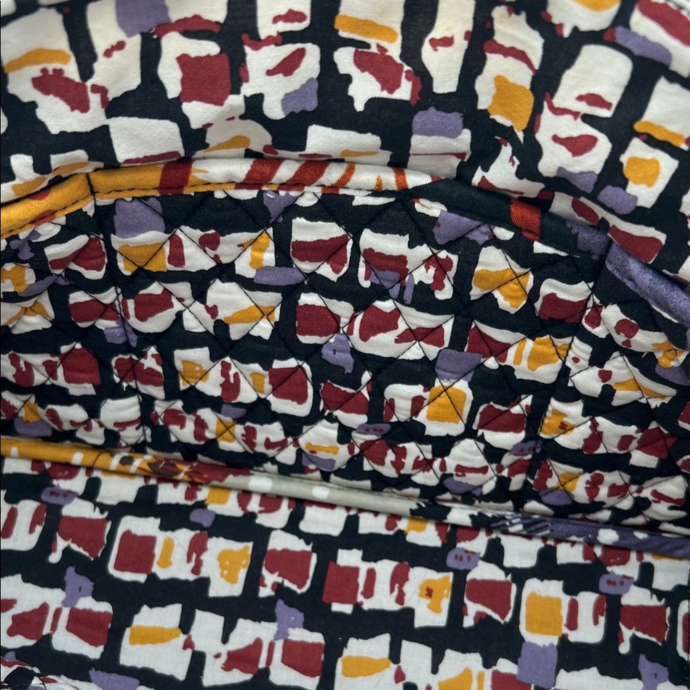 NWT Vera Bradley Mandy Painted Feathers Quilted Tote - Picture 7 of 7